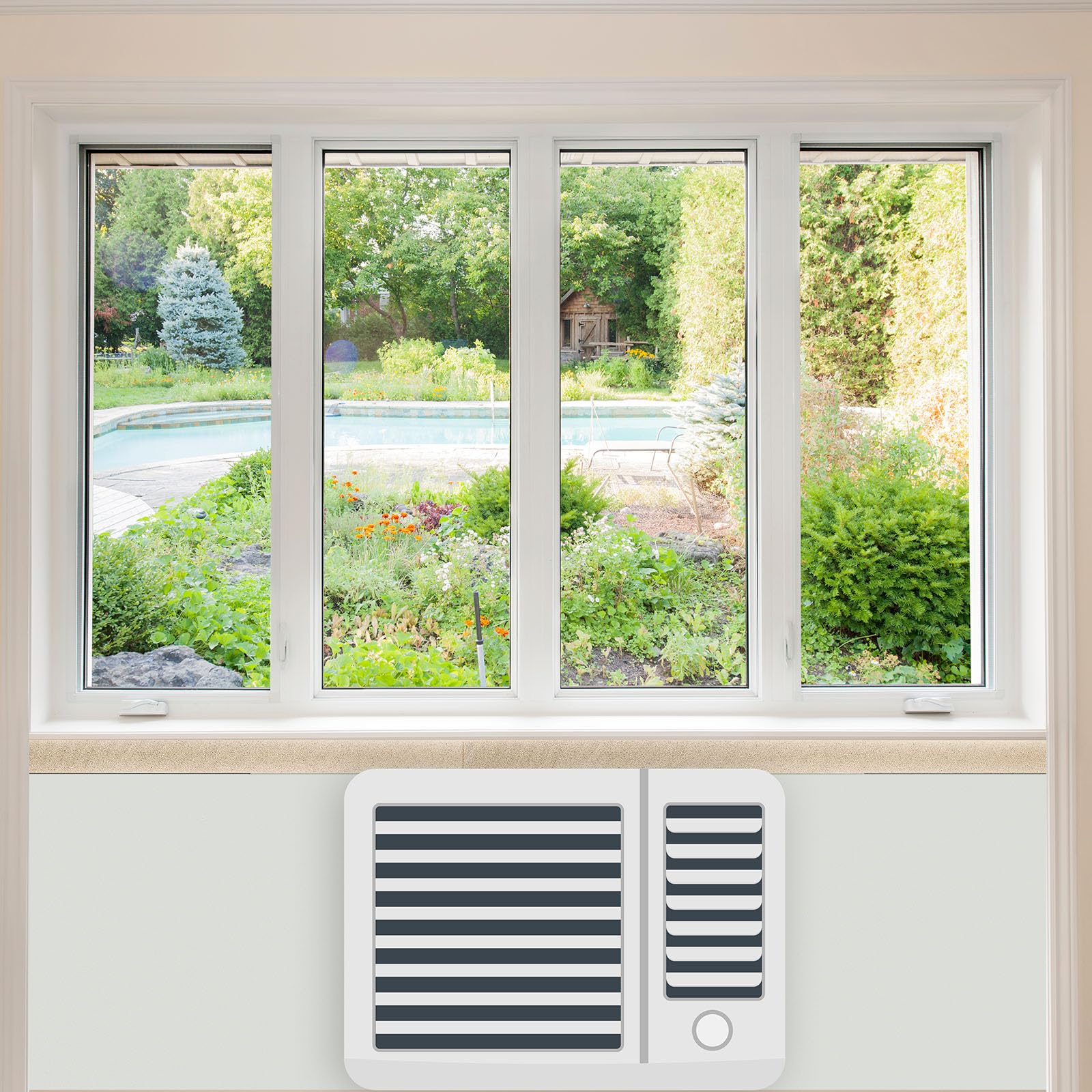 Foto 8 pulgar | Kit De Paneles De Espuma Aislantes Para Aire Acondicionado Para Ventanas Pangda - Venta Internacional.