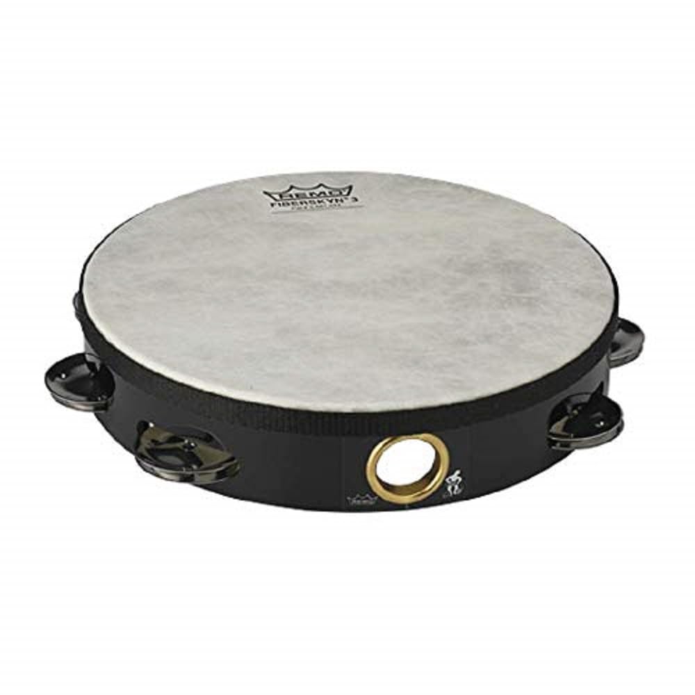 Foto 1 | Pandereta Remo Fiberskyn Quadura Black 8 - Venta Internacional.