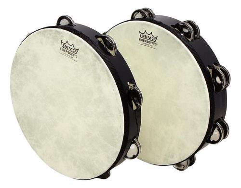 Foto 3 | Pandereta Remo Fiberskyn Quadura Black 8 - Venta Internacional.