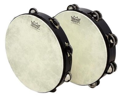 Foto 3 | Pandereta Remo Fiberskyn Quadura Black 8 - Venta Internacional.