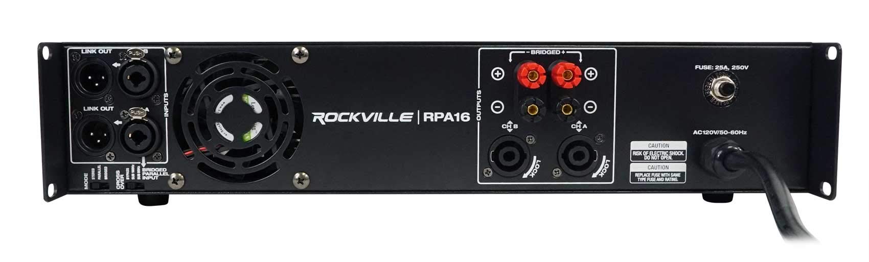 Foto 5 pulgar | Amplificador De Potencia Rockville Rpa14 3000w Rms De 2 Canales - Venta Internacional.