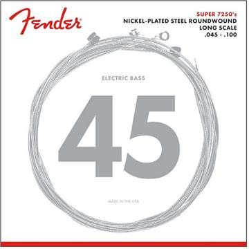Foto 3 pulgar | Cuerdas Para Bajo Fender 7250 De Acero Niquelado, Bobinado - Venta Internacional.