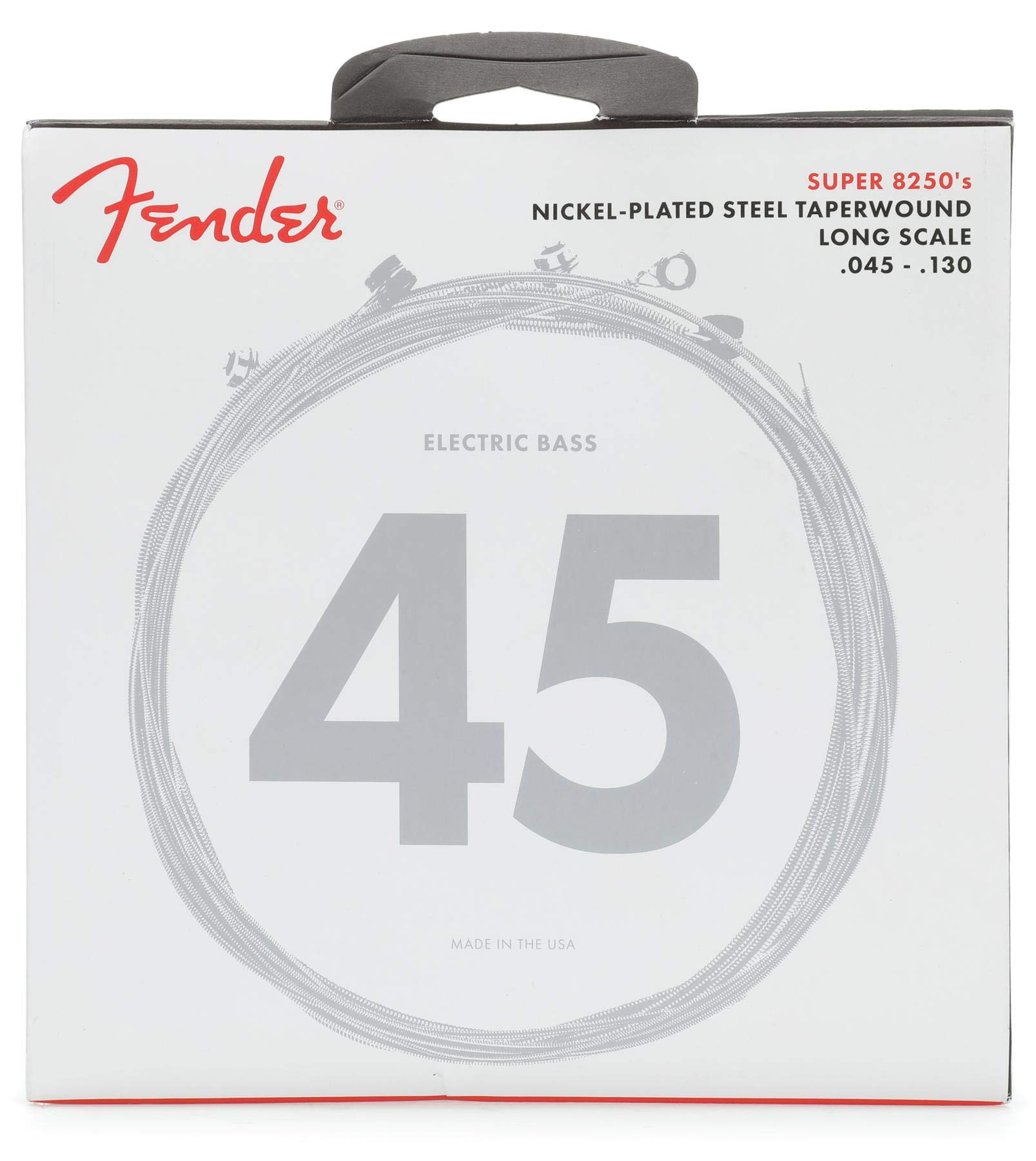Cuerdas Para Bajo Fender 8250, Acero Niquelado, Bobinado - Venta Internacional.