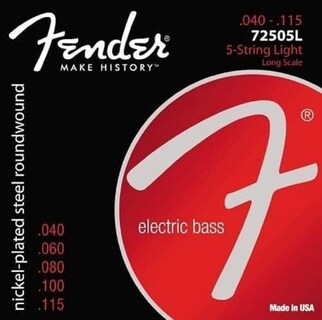 Foto 1 | Cuerdas Para Bajo Fender 7250 De Acero Niquelado, Bobinado - Venta Internacional.