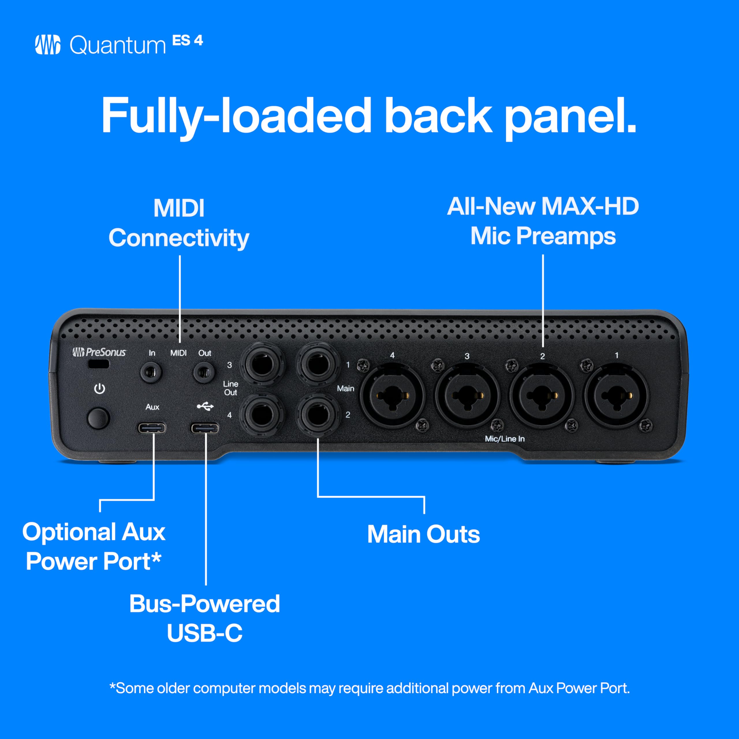 Foto 5 | Interfaz De Audio Presonus Quantum Es 4 4x4 Usb-c Con Software - Venta Internacional.
