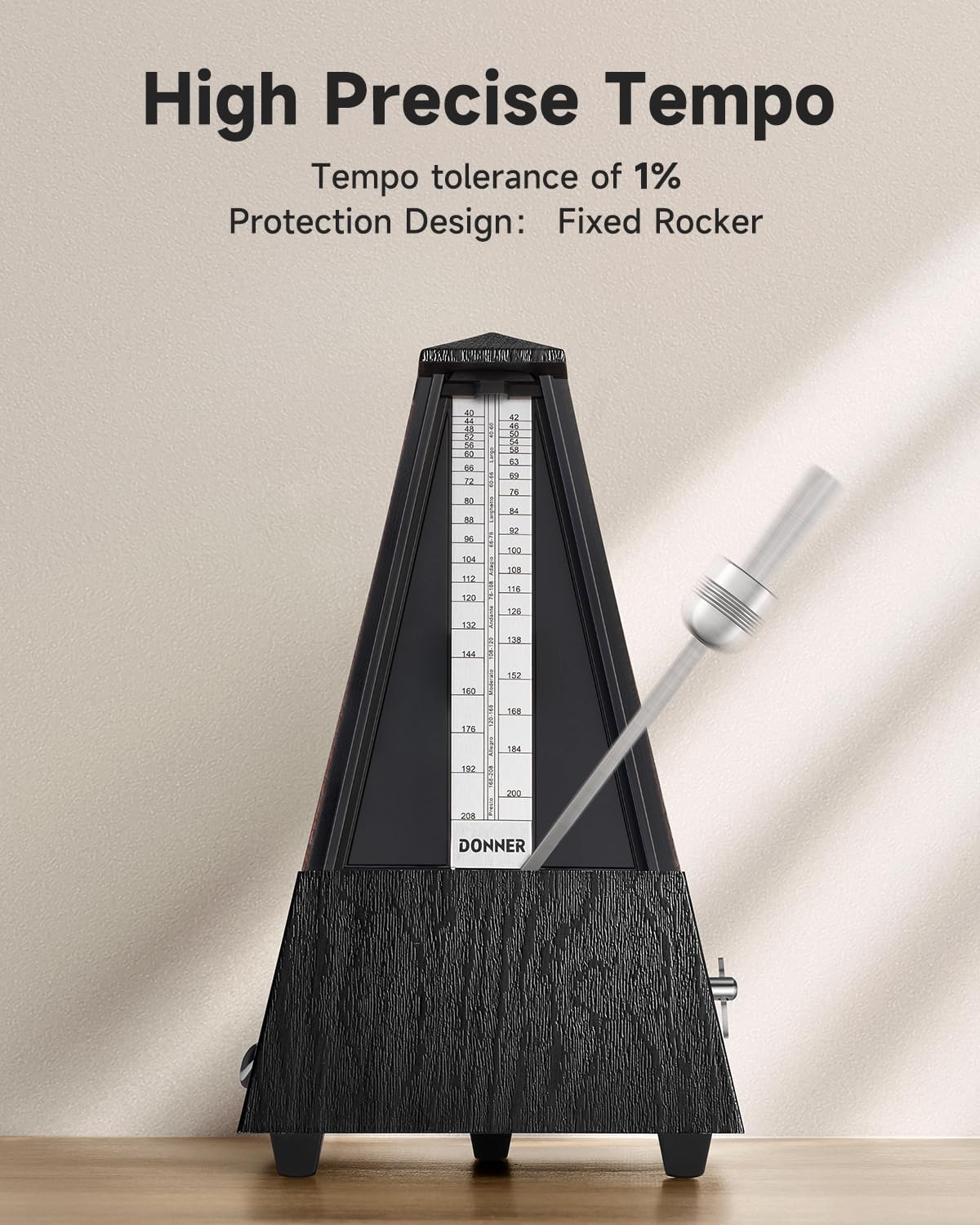 Foto 4 pulgar | Metrónomo Mecánico Donner Dpm-1 Para Piano, Guitarra Y Violín - Venta Internacional.