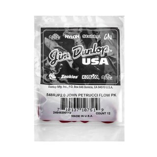 Foto 4 | Púas De Guitarra Jim Dunlop John Petrucci Flow 2.0 Mm, Paquete De 12 - Venta Internacional.