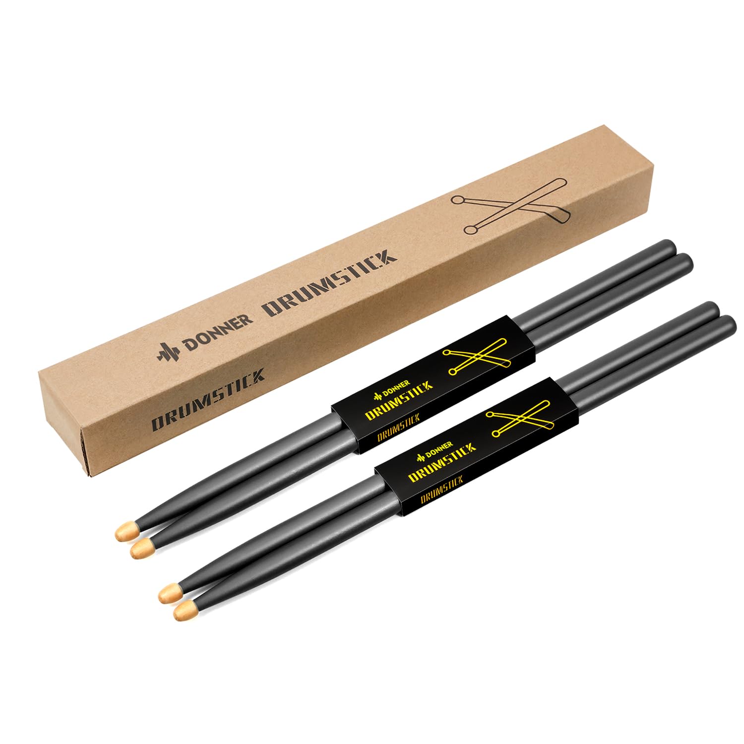 Foto 4 pulgar | Baquetas Donner 5a Classic De Madera De Arce Con Bolsa De Almacenamiento, 2 Unidades - Venta Internacional.