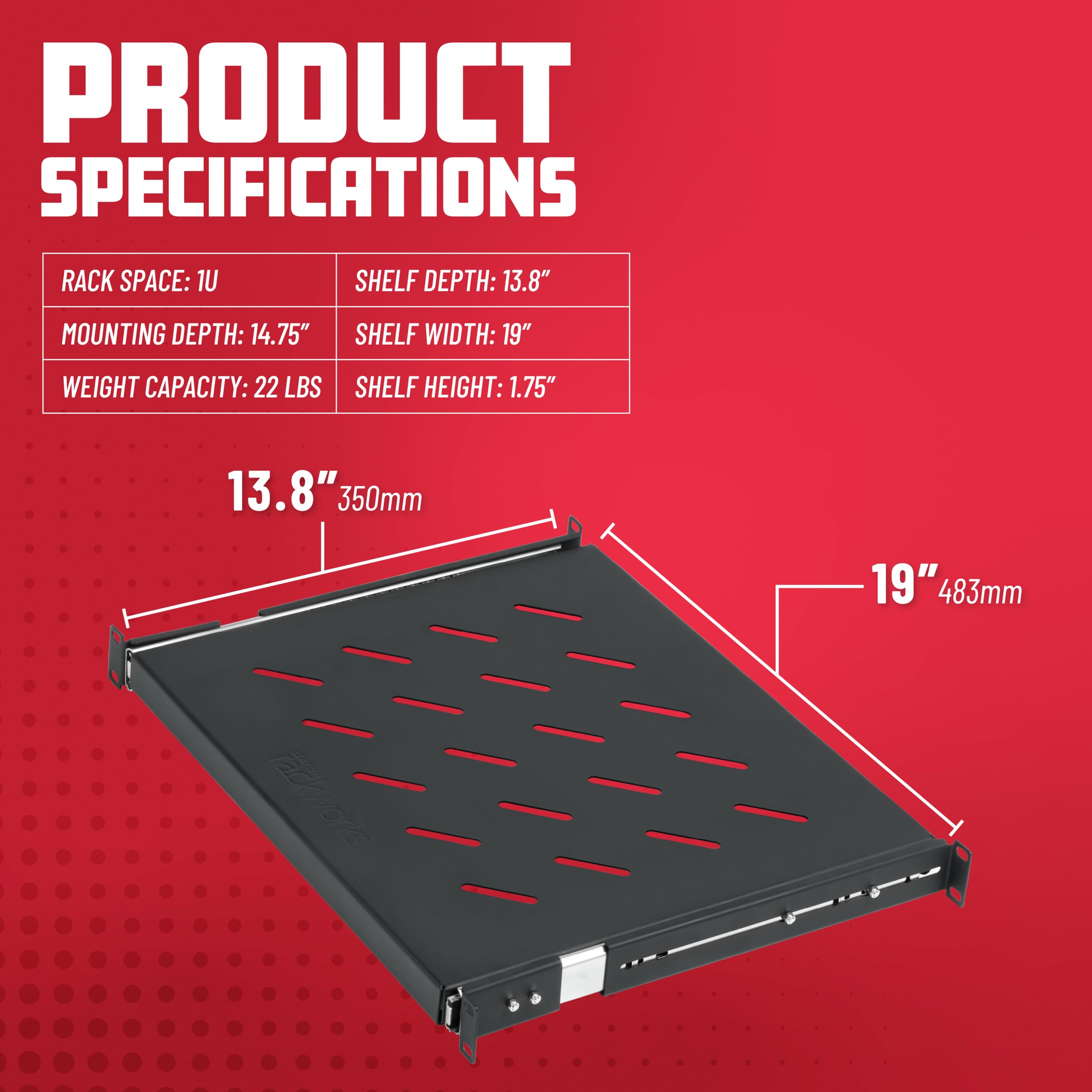 Foto 5 pulgar | Estante Corredizo Para Montaje En Rack Gator Grw-shelf1sld 1u 13,8 Cm - Venta Internacional.