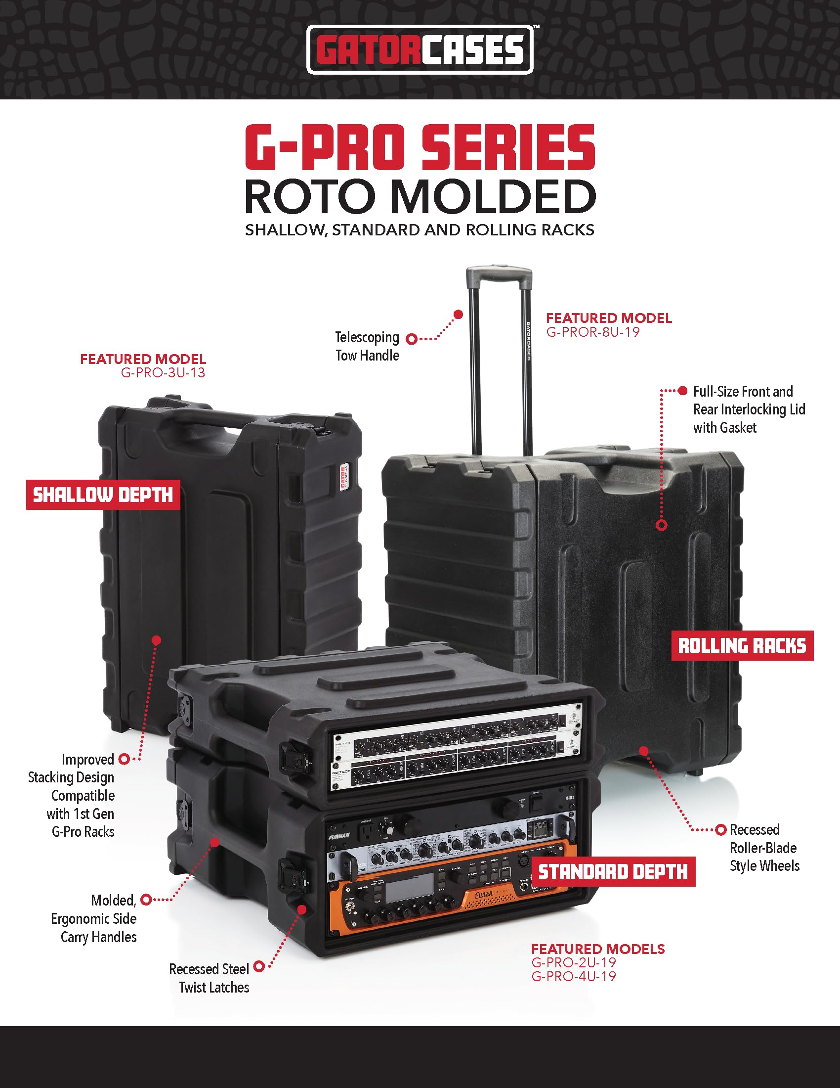 Foto 8 pulgar | Funda Con Ruedas Gator Cases Pro Series 6u Con 19 Cm De Profundidad - Venta Internacional.