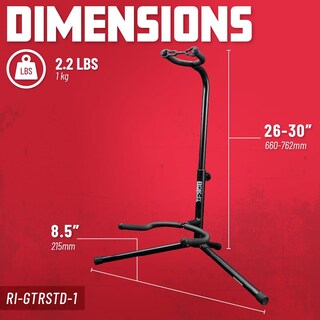 Foto 6 | Soporte De Guitarra Rok-it Standard, Paquete De Dos Unidades Para Guitarra Acústica/eléctrica/bajo - Venta Internacio