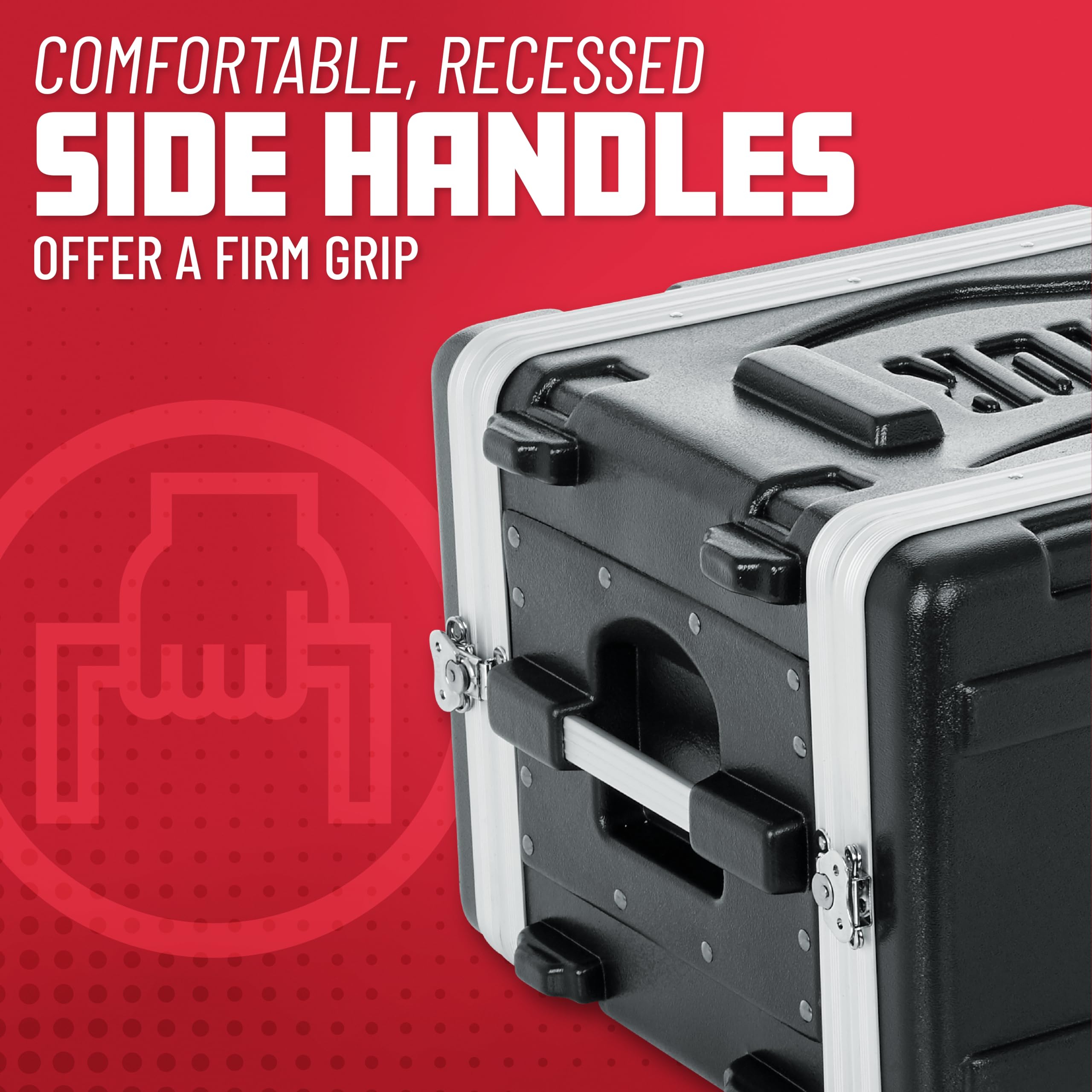 Foto 3 | Estuches Rack Case Gator, Ligeros, Moldeados, 6u, Poco Profundos, 14,25 Cm - Venta Internacional.