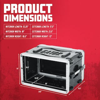 Foto 5 | Estuches Rack Case Gator, Ligeros, Moldeados, 6u, Poco Profundos, 14,25 Cm - Venta Internacional.