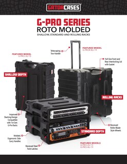Foto 7 | Funda Con Ruedas Gator Cases Pro Series 4u Con 19 Cm De Profundidad - Venta Internacional.