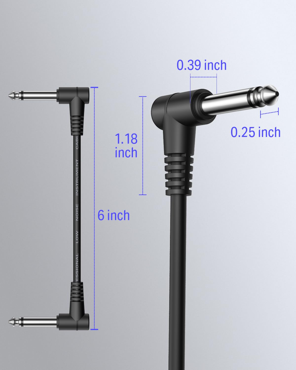 Foto 3 pulgar | Cables De Conexión Para Pedales De Efectos De Guitarra Donner De 6 Pulgadas, Negros, 3 Paquetes - Venta Internacional.