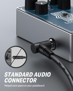 Foto 4 | Cables De Conexión Para Pedales De Efectos De Guitarra Donner De 6 Pulgadas, Negros, 3 Paquetes - Venta Internacional.
