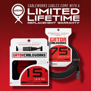 Foto 7 | Cable De Micrófono Gator Cableworks Composer Series 3m - Venta Internacional.