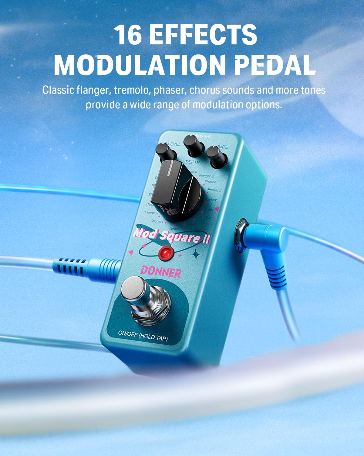 Foto 2 | Pedal De Modulación Donner Mod Square Ⅱ Para Guitarra Eléctrica - Venta Internacional.