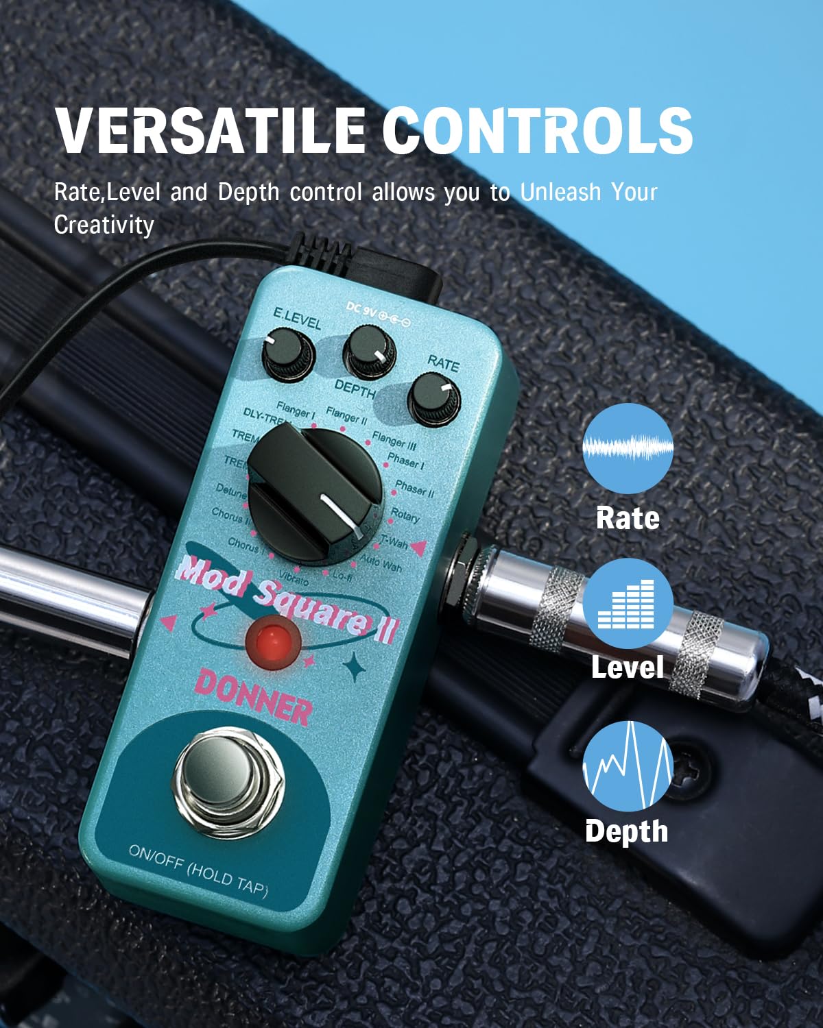 Foto 4 pulgar | Pedal De Modulación Donner Mod Square Ⅱ Para Guitarra Eléctrica - Venta Internacional.
