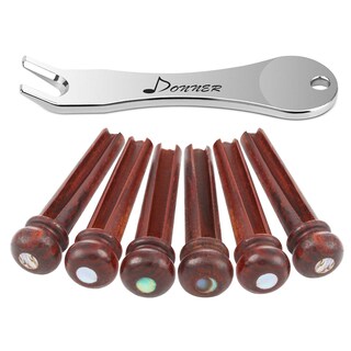 Foto 1 | Pinzas De Madera Donner Para Guitarra Acústica Con Punto De Abulón, 6 Unidades - Venta Internacional.