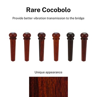 Foto 2 | Pinzas De Madera Donner Para Guitarra Acústica Con Punto De Abulón, 6 Unidades - Venta Internacional.