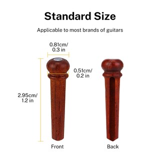 Foto 4 | Pinzas De Madera Donner Para Guitarra Acústica Con Punto De Abulón, 6 Unidades - Venta Internacional.