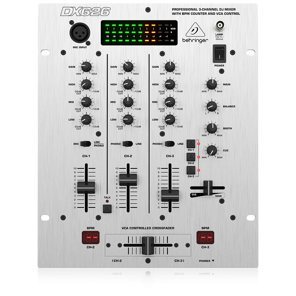 Foto 2 | Mezclador Dj Behringer Pro Mixer Dx626 De 3 Canales Con Contador De Bpm - Venta Internacional.