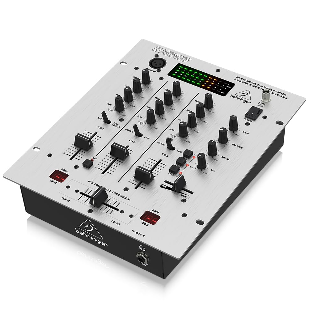 Foto 6 pulgar | Mezclador Dj Behringer Pro Mixer Dx626 De 3 Canales Con Contador De Bpm - Venta Internacional.