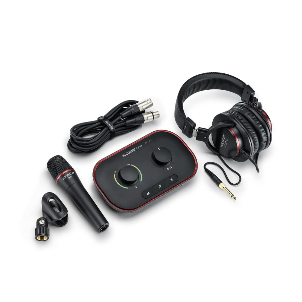 Foto 2 pulgar | Interfaz De Podcasting Focusrite Vocaster One Studio Con Micrófono Y Hp - Venta Internacional.