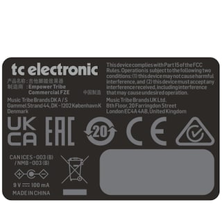 Foto 5 | Pedal De Efectos De Retardo Para Guitarra Tc Electronic Infinite Blue - Venta Internacional.
