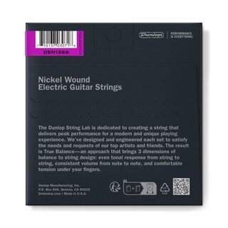 Foto 2 | Cuerdas Para Guitarra Eléctrica Jim Dunlop Nickel Wound 13-56 - Venta Internacional.