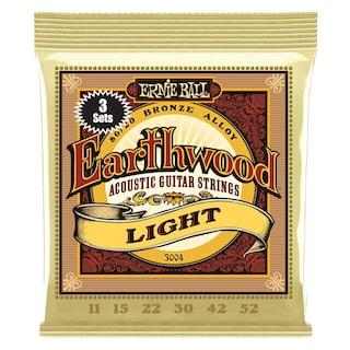 Foto 1 | Juego De 3 Cuerdas Ernie Ball Earthwood Light 80/20 Bronze Para Guitarra Acústica, Calibre 11-52 (p0 - Venta Interna