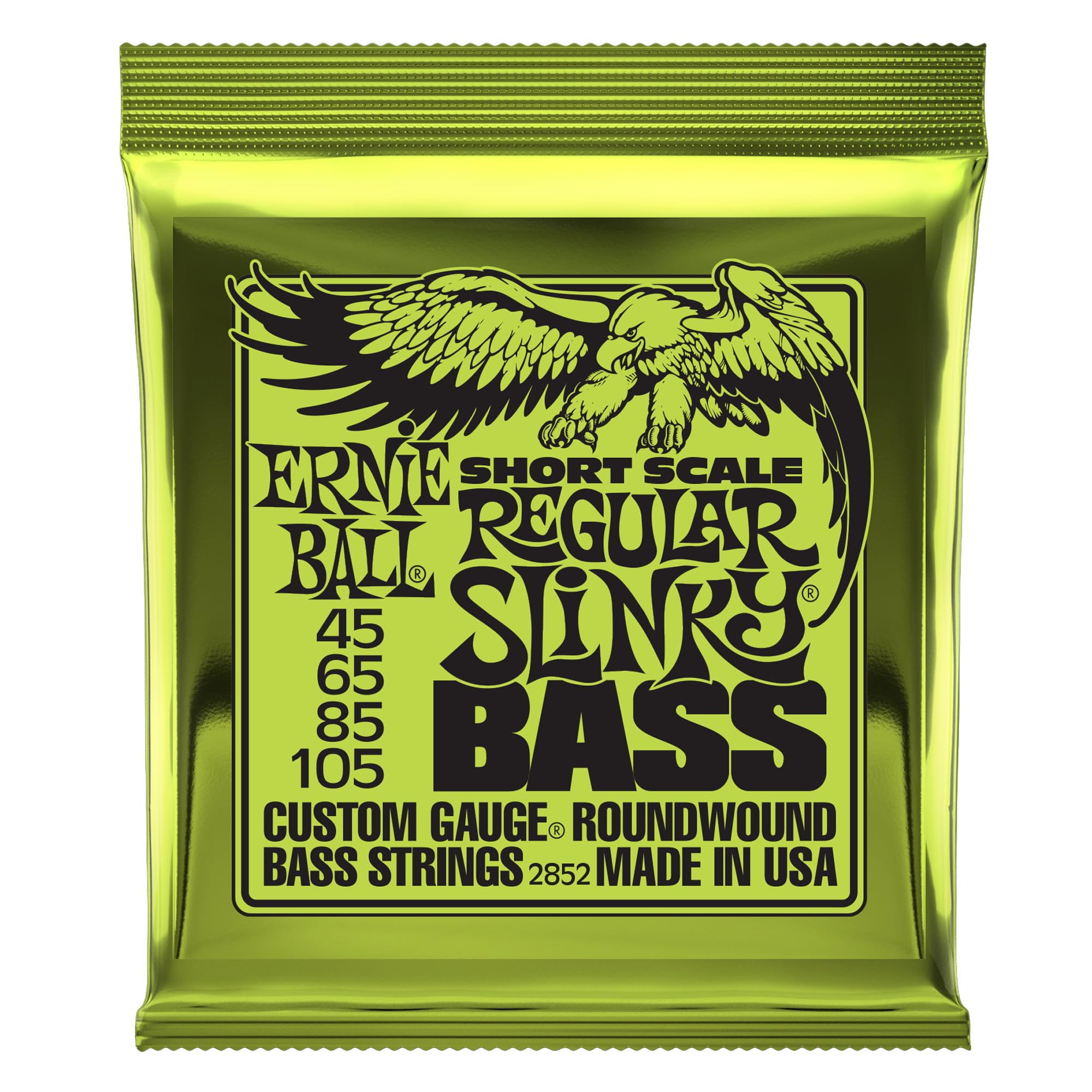 Cuerdas Para Bajo Ernie Ball Short Scale Regular Slinky - Venta Internacional.