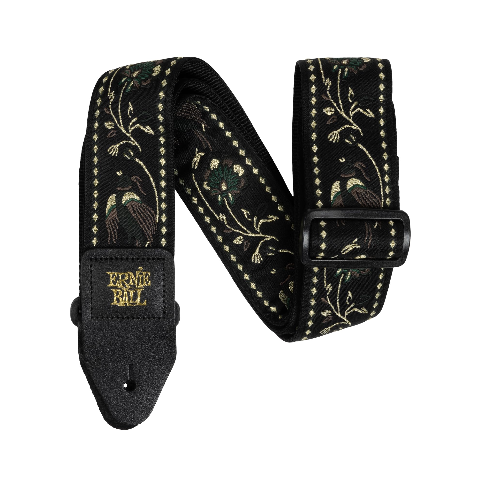 Correa Para Guitarra Y Bajo Ernie Ball Classic Jacquard Black - Venta Internacional.