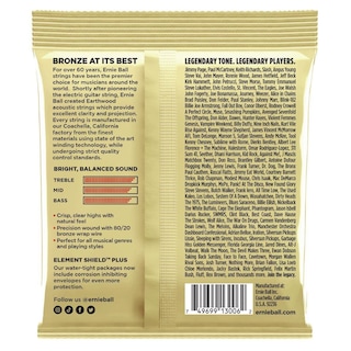 Foto 5 | Cuerdas Para Guitarra Acústica Ernie Ball Earthwood Extra Light - Venta Internacional.