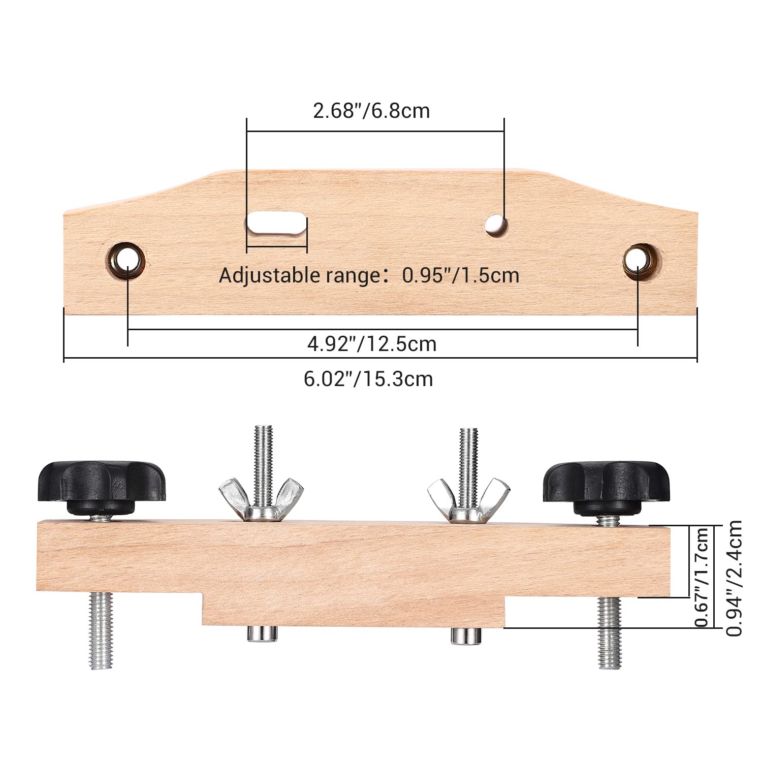 Foto 4 pulgar | Bridge Clamp Facmogu De Arce Macizo Para Guitarra Clásica/acústica - Venta Internacional.