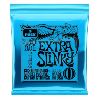 Foto 2 | Cuerdas Para Guitarra Eléctrica Ernie Ball Extra Slinky Calibre 8-38 - Venta Internacional.