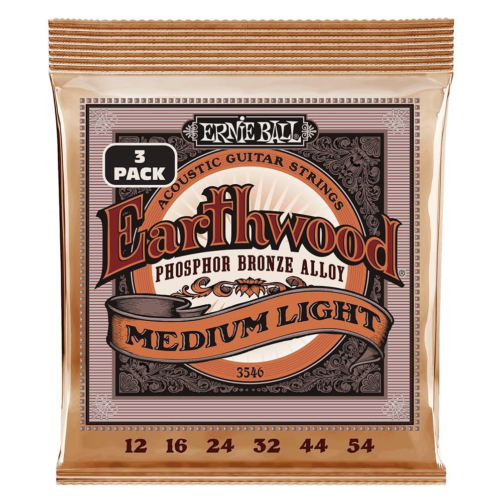 Foto 2 pulgar | Cuerdas Para Guitarra Acústica Ernie Ball Earthwood Medium Light - Venta Internacional.