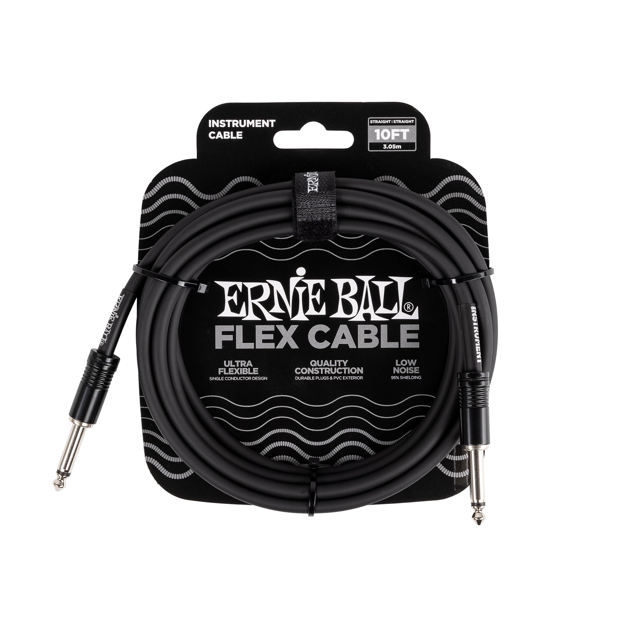 Foto 2 pulgar | Cable Para Instrumentos Ernie Ball Flex, Recto/recto, 3 M, Color Negro - Venta Internacional.