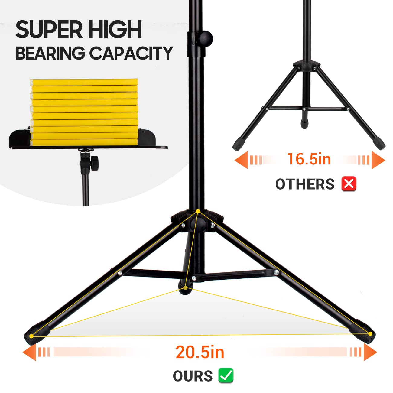 Foto 4 pulgar | Soporte Para Partituras Cahaya 5 En 1 Portátil De Metal De Doble Uso - Venta Internacional.