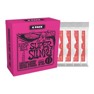 Foto 2 | Juego De 4 Cuerdas Para Guitarra Eléctrica Ernie Ball Super Slinky 9-42 - Venta Internacional.