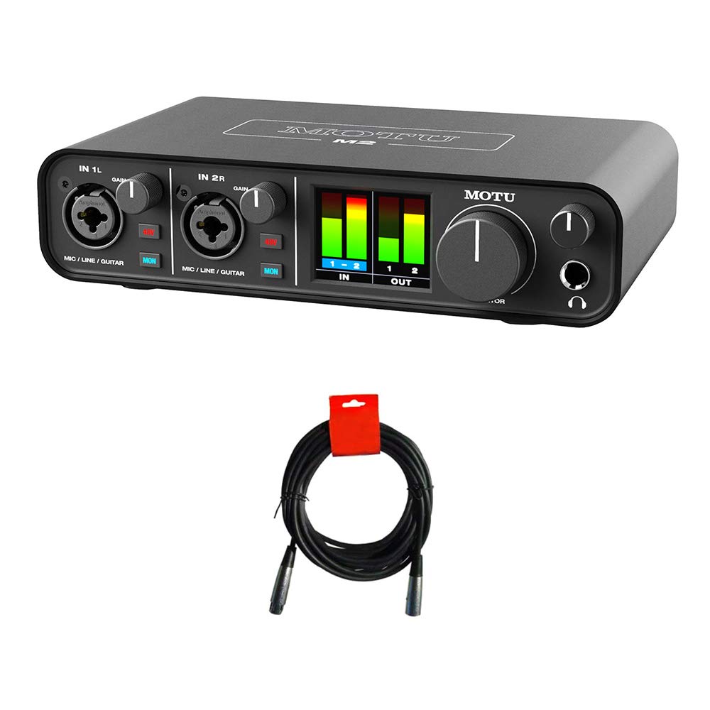 Interfaz De Audio Motu M2 2x2 Usb-c Con Paquete De Cables Xlr-xlr - Venta Internacional.