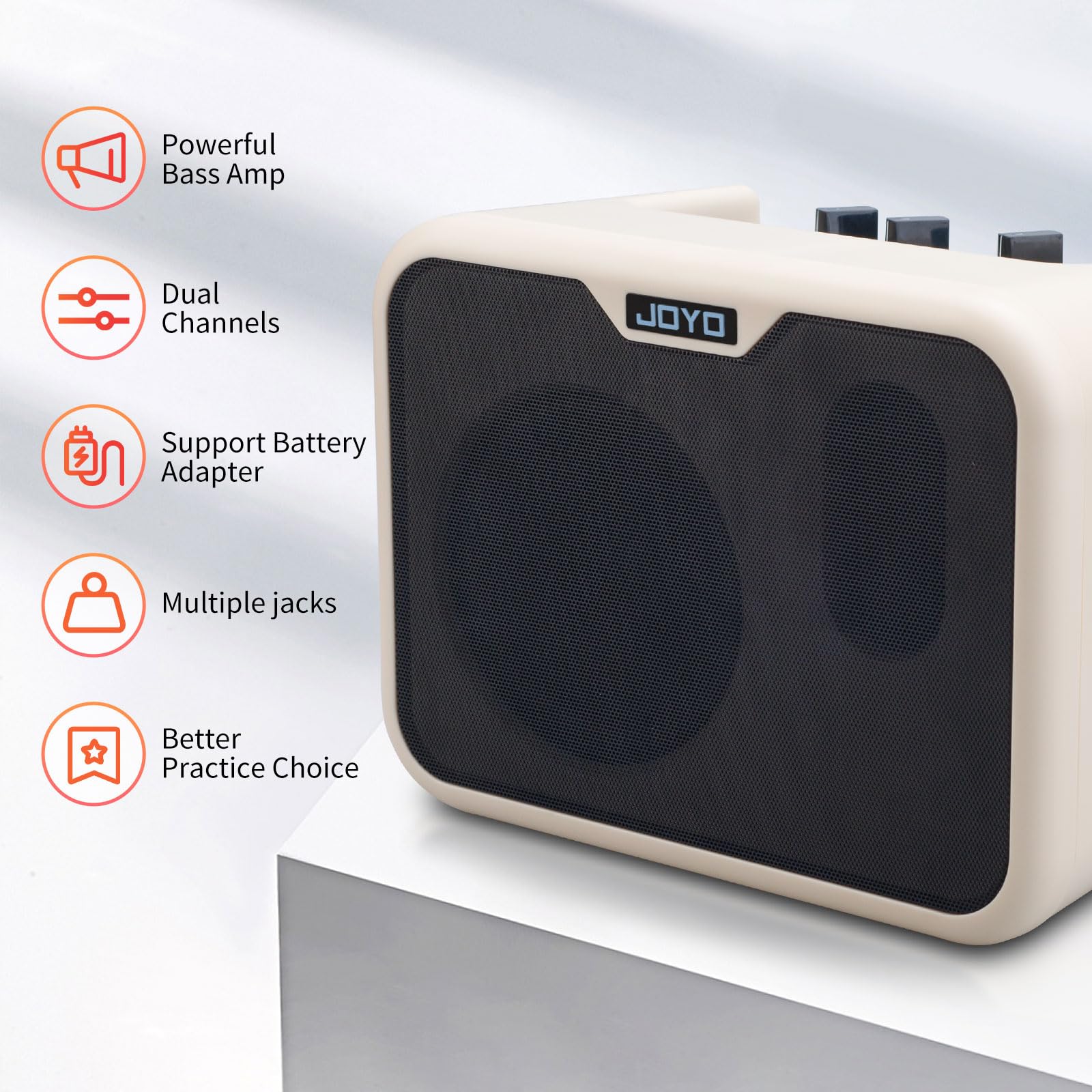 Foto 3 pulgar | Amplificador De Bajo Joyo Ma-10b Portátil De 10 W Alimentado Por Batería - Venta Internacional.