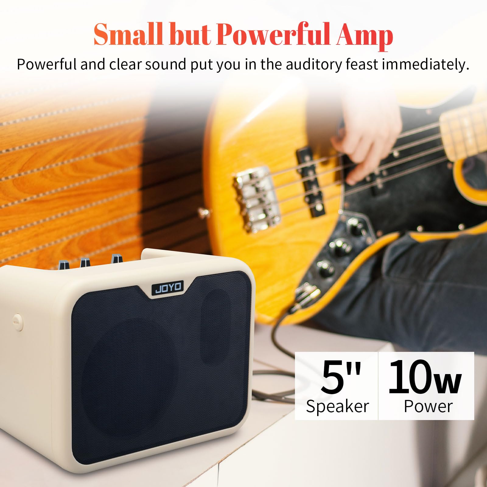 Foto 4 pulgar | Amplificador De Bajo Joyo Ma-10b Portátil De 10 W Alimentado Por Batería - Venta Internacional.