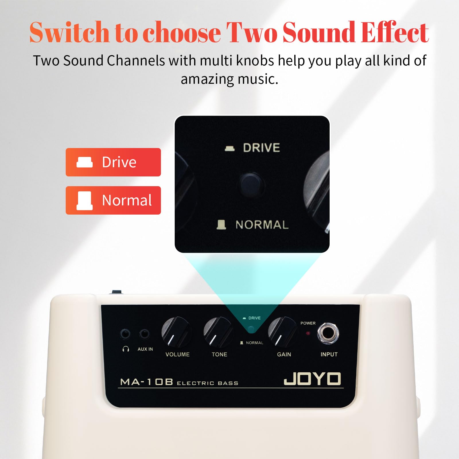 Foto 5 pulgar | Amplificador De Bajo Joyo Ma-10b Portátil De 10 W Alimentado Por Batería - Venta Internacional.