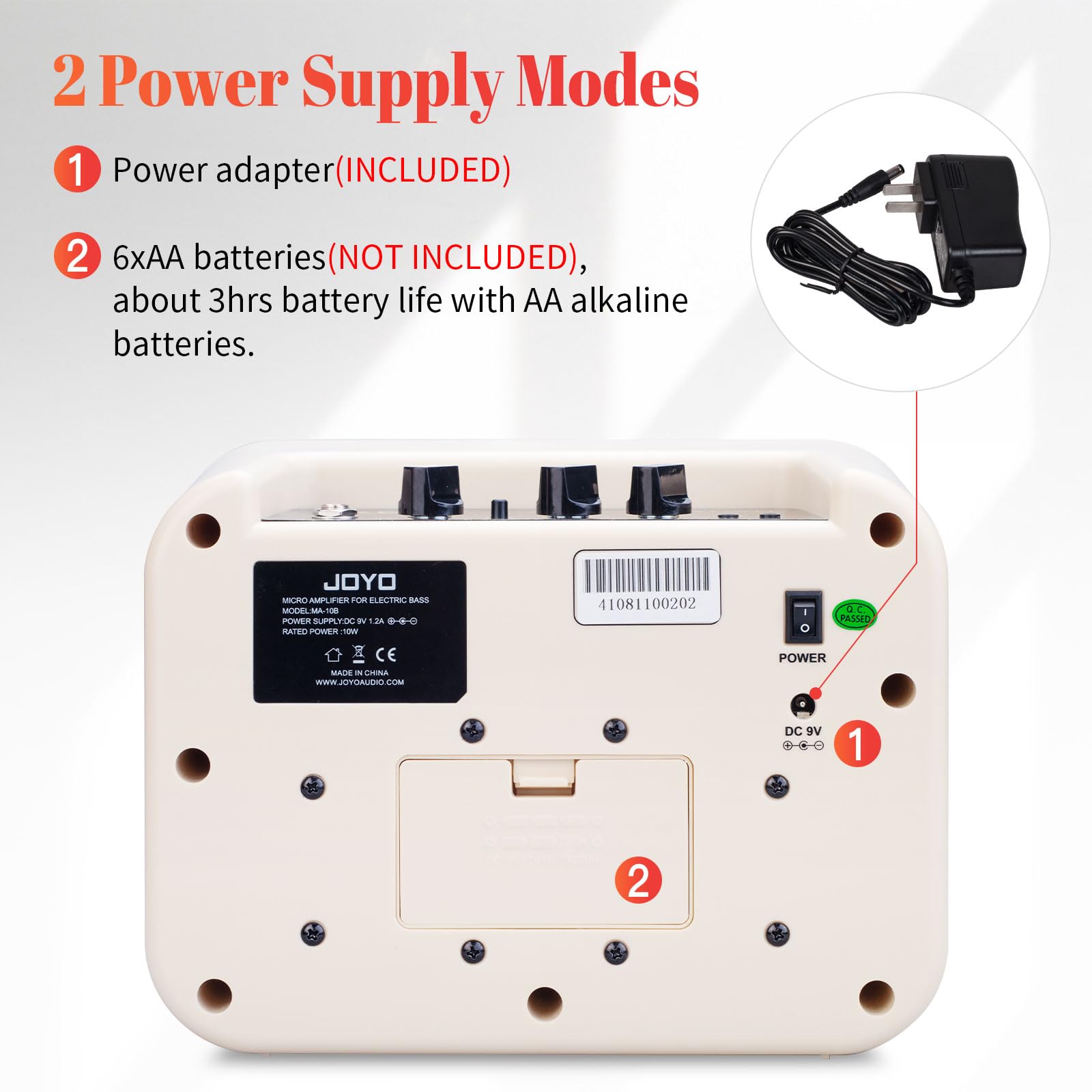 Foto 6 pulgar | Amplificador De Bajo Joyo Ma-10b Portátil De 10 W Alimentado Por Batería - Venta Internacional.