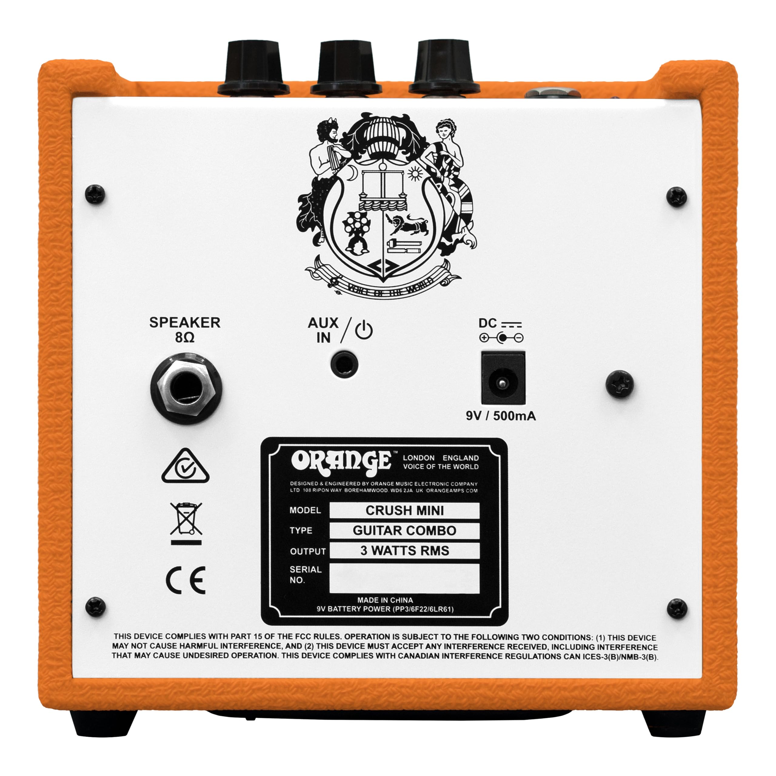 Foto 5 pulgar | Microamplificador Orange Crush Mini De 3 W Con Sintonizador Y Conector Para Auriculares - Venta Internacional.