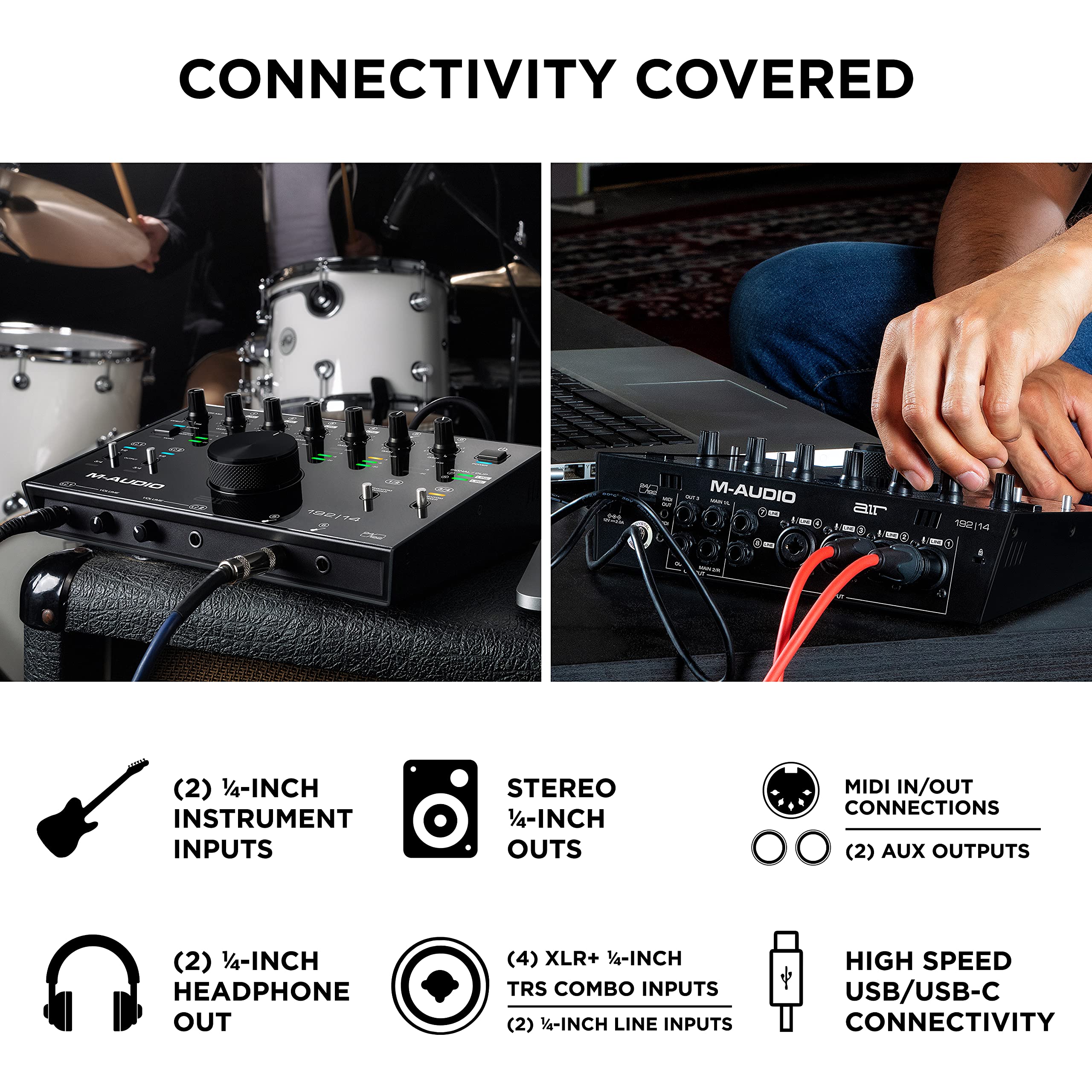 Foto 4 pulgar | Interfaz De Audio Usb M-audio Air 192x14 Para Grabación En Estudio - Venta Internacional.