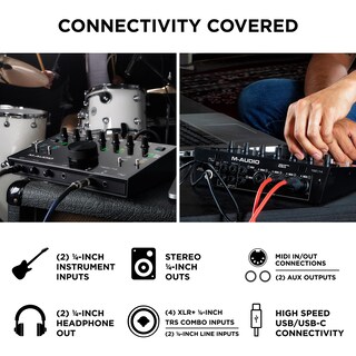 Foto 3 | Interfaz De Audio Usb M-audio Air 192x14 Para Grabación En Estudio - Venta Internacional.