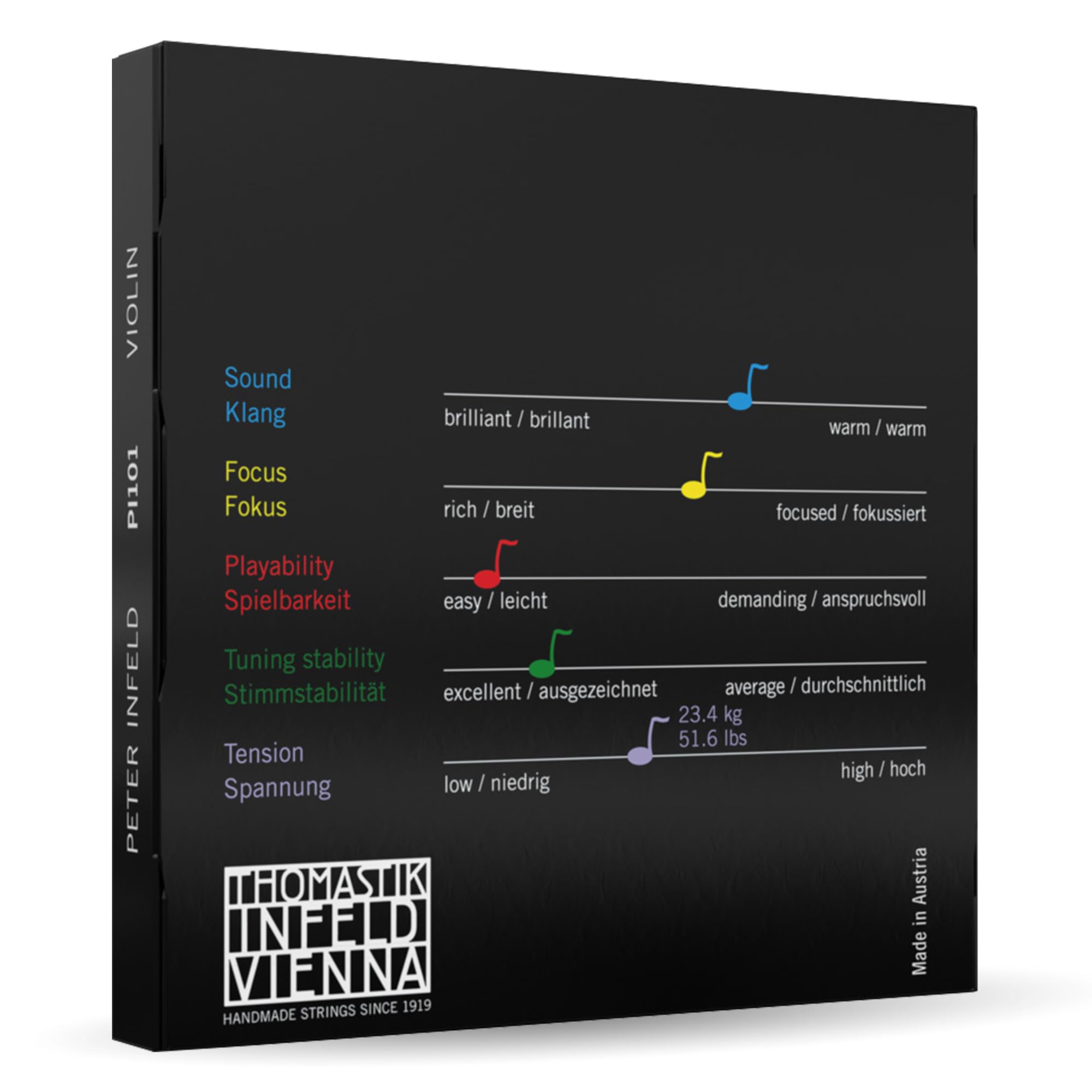 Foto 3 pulgar | Juego Completo De Cuerdas Para Violín Thomastik-infeld Peter Infeld 4/4 - Venta Internacional.